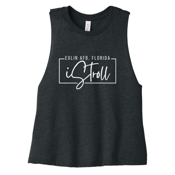 iStroll  - Women's Racerback Cropped Tank Thumbnail