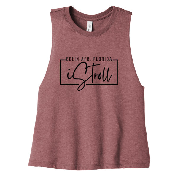 iStroll  - Women's Racerback Cropped Tank Thumbnail