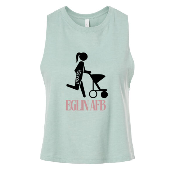 iStroll  - Women's Racerback Cropped Tank Thumbnail
